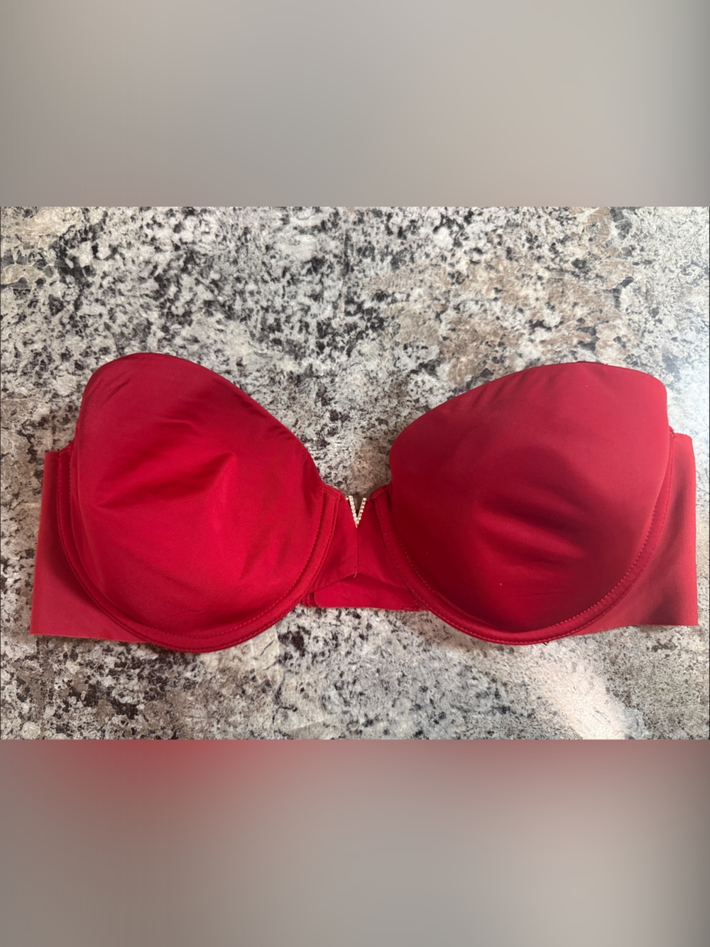 Victoria's Secret Red Strapless Push-Up Bra